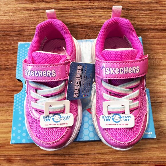 NEW NIB Skechers Play Scene Fun Squad 303158N PKMT Pink Unicorn Girl's Toddler 6 - Picture 2 of 10